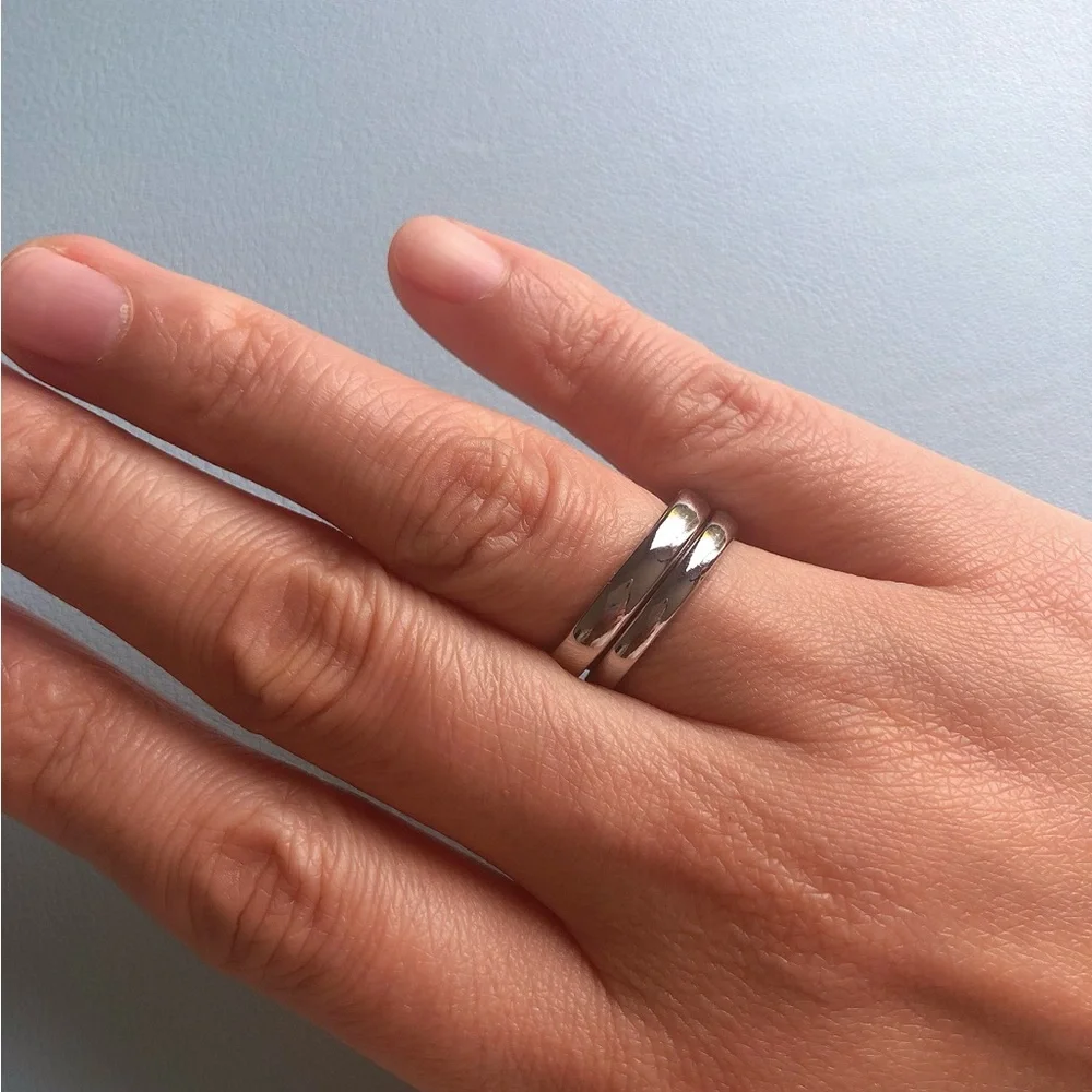 🌟🌟Silver Couple Rings - Picture 7 of 11